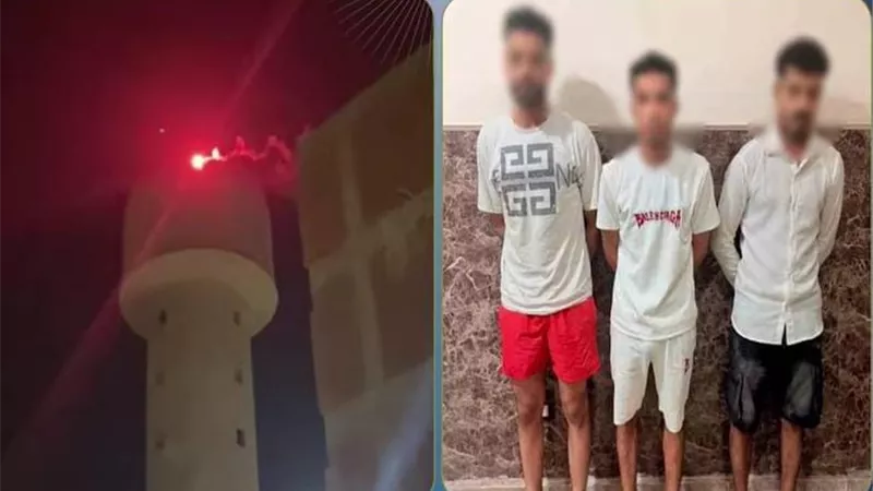 الداخلية تكشف ملابسات فيديو إشعال ألعاب نارية أعلى محطة مياه بالقليوبية.. وتضبط 3 متهمين