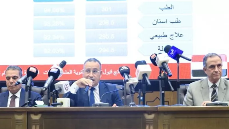 وزير التعليم العالي يعلن الحدود الدنيا لتنسيق القبول بالجامعات والمعاهد لطلاب الشعبة الأدبية بالنظام الحديث