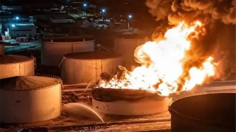 ليبيا: انهيار خزان يحوي 4.5 مليون لتر بنزين بـ مصفاة الزاوية