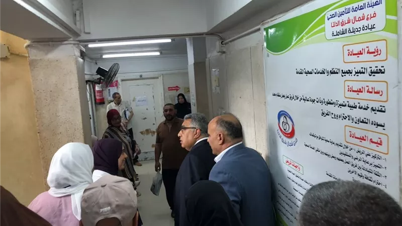 محافظ الدقهلية يراجع خدمات التأمين الصحي بجديلة خلال جولة مفاجئة بالدقهلية
