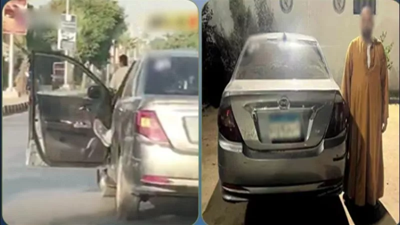 فتح الباب للاستعراض.. ضبط المتهم بأداء حركات خطرة على الطريق السريع بالمنوفية