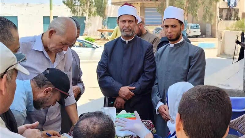 تنفيذ مبادرة 100 يوم صحة بإدارة أوقاف القصاصين بالإسماعيلية