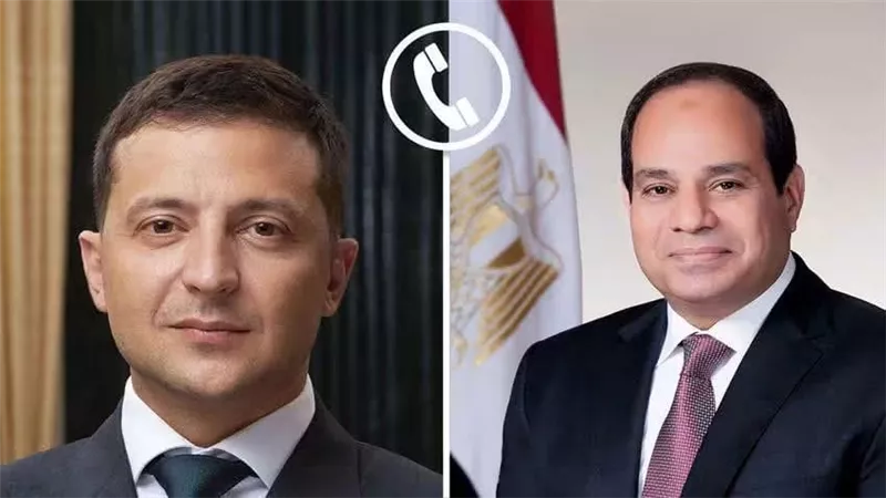 عبر الهاتف.. الرئيس السيسي وزيلينسكي يبحثان تعزيز العلاقات الاقتصادية بين مصر وأوكرانيا
