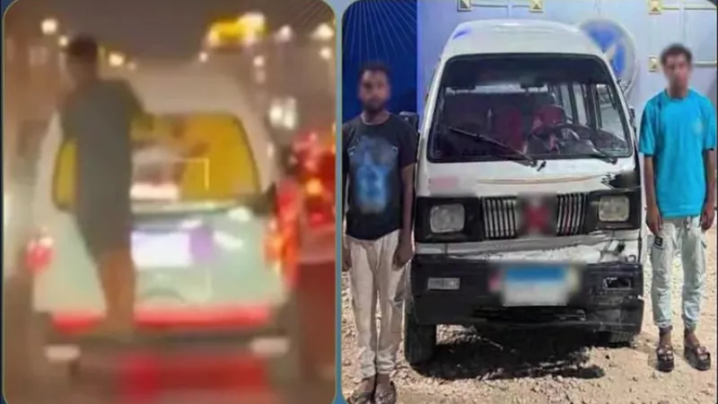 ضبط قائد سيارة «فان» ومساعده بعد تعريض حياة أحد الأشخاص للخطر بالجيزة