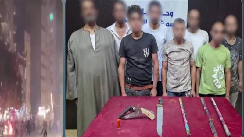 مشاجرة بالأسلحة النارية والبيضاء وألعاب نارية بين بائعين أمام مستشفى بالعمرانية
