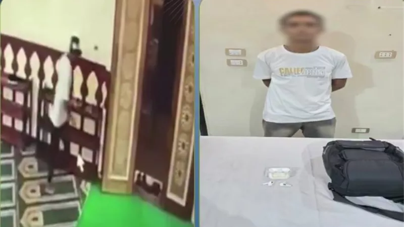 القبض على عاطل لسرقة حقيبة مصلٍ من داخل مسجد بالمنوفية