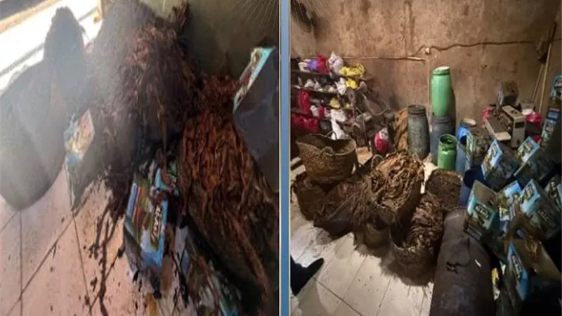 بداخله 8 أطنان مواد مجهولة المصدر.. ضبط مصنع غير مرخص لإنتاج المعسل بدمياط