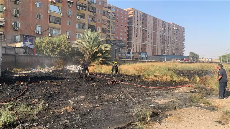 السيطرة على حريق مخلفات بطريق الترسانة في إمبابة دون إصابات 