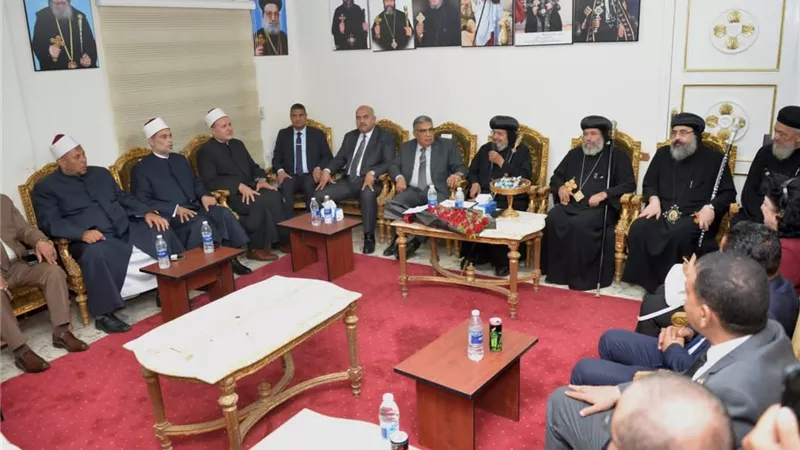 محافظ الدقهلية يشهد احتفالية مولد الشهيد مار جرجس بميت دمسيس ويؤكد قوة الوحدة الوطنية..صور