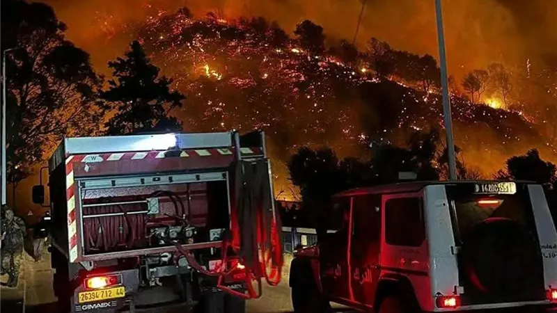 الجزائر يواجه الجحيم بسبب موجة الحر.. اندلاع 58 حريقًا في يوم واحد