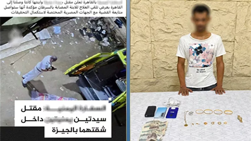 الذهب والأموال يكشفان تفاصيل الجريمة.. ضبط سائق متهم بقتل سيدتين أجنبيتين بالجيزة