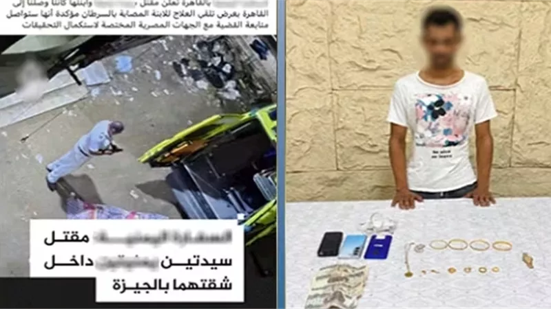 سائق يقتل سيدة وابنتها داخل شقتهما بالهرم.. وعلاقة عاطفية تكشف الجريمة