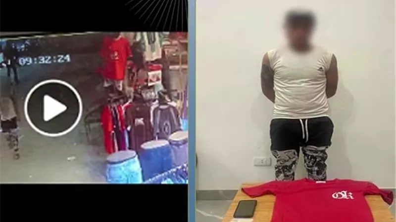 في وضح النهار.. القبض على لص سرق قطعة ملابس من محل بالغردقة