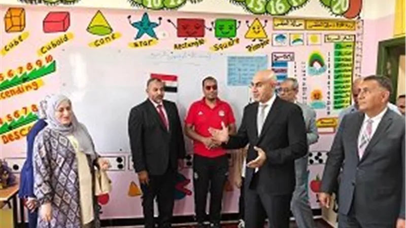 وزير التعليم يفتتح مدرسة فوزي رفاعي الرسمية لغات بالعمار في القليوبية