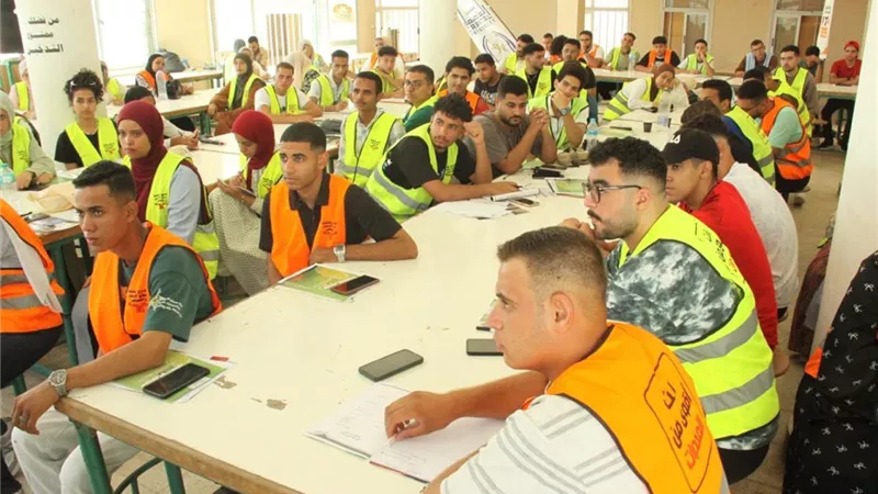 100 شاب وفتاة في معسكر لإعداد القيادات الطلابية لمكافحة الإدمان بمطروح
