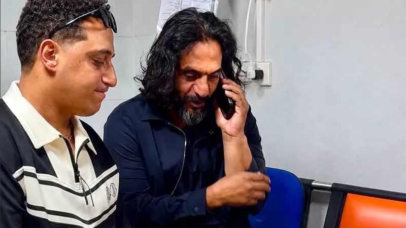 رضا البحراوي لـ«بهاء سلطان» بعد حادث السير: حمد لله على سلامتك يا حبيبي
