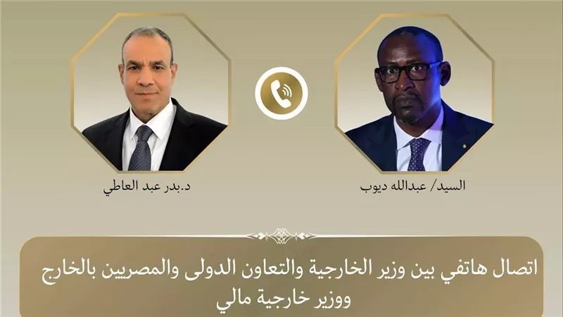 وزير الخارجية ونظيره المالي يبحثان سبل تعزيز العلاقات الثنائية وتطورات الأوضاع في منطقة الساحل