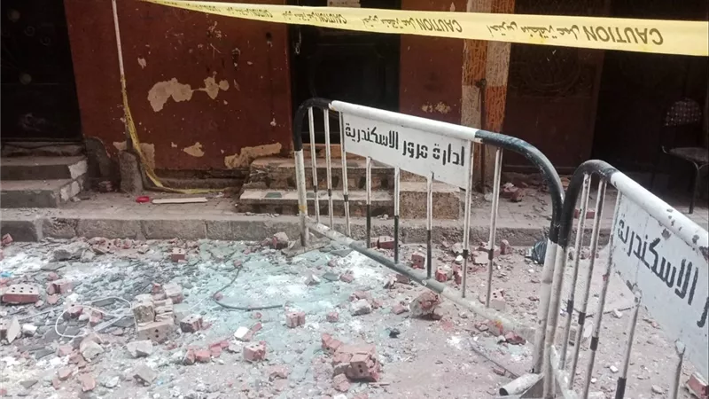 إصابة 3 أشخاص بانفجار غاز طبيعي بشقق فى منطقة الحضرة بالإسكندرية 