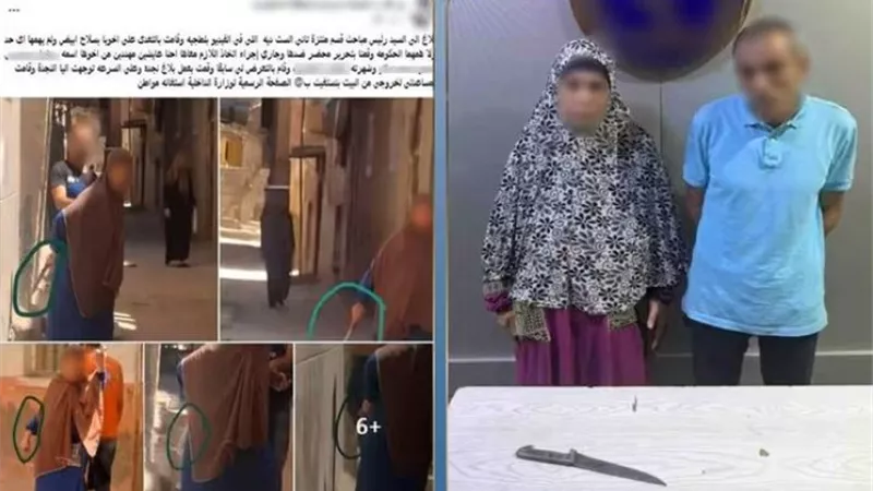 ضبط ربة منزل وشقيقها بعد تهديد سيدة بسلاح أبيض في الإسكندرية
