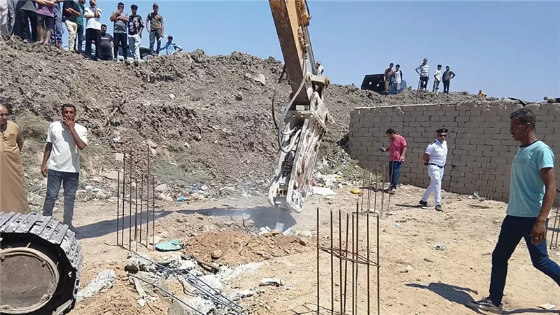 إزالة 44 حالة تعدي على الأراضي الزراعية وأملاك الدولة بالإسماعيلية.. صور