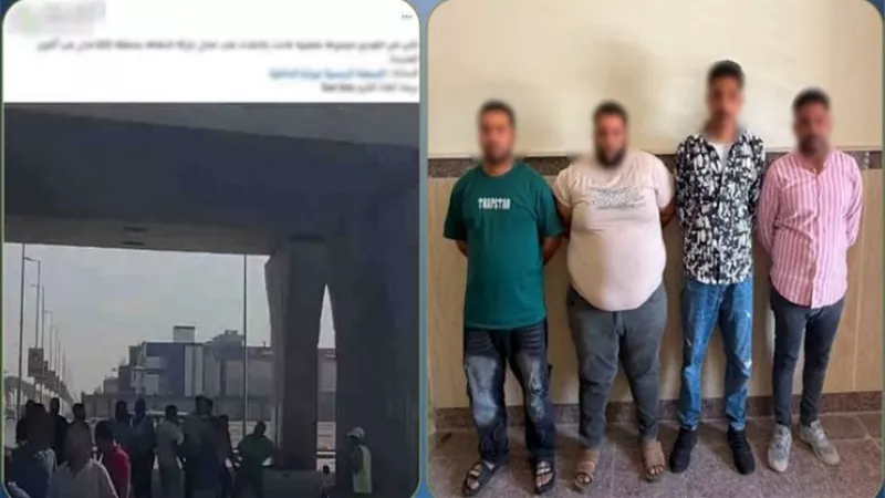 انتهت بالتصالح.. مشاجرة بين موظفي شركة نظافة وسائقين بأكتوبر