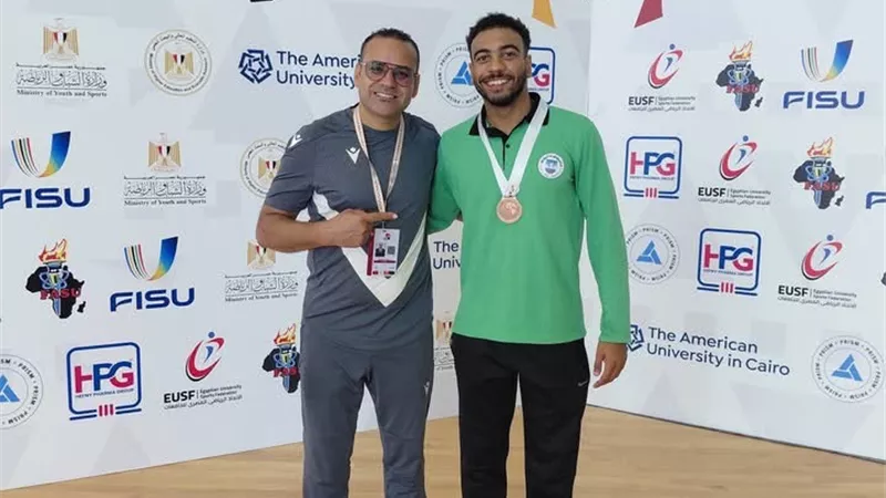 برونزية جديدة لمصر.. محمد عصام الجنايني يتوج بالمركز الثالث في سباق 1500 متر