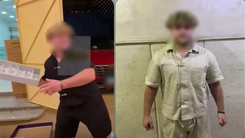 «تسويق بطريقة صادمة».. ضبط صاحب محل بالجيزة بعد تحطيم أدوات زجاجية في الشارع